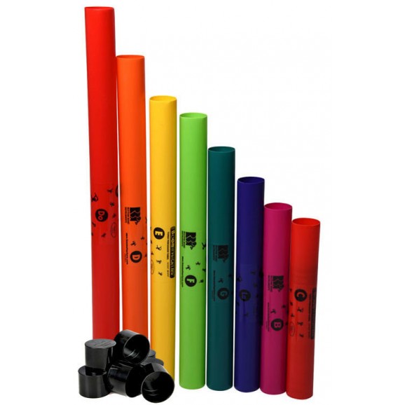 Boomwhackers 8 Note Diatonic C Major Scale Set with Octaver Caps