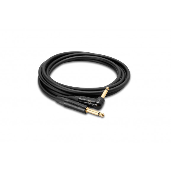 Hosa - CGK-025R - Edge Guitar Cable, Neutrik Straight to Right-angle, 25 ft