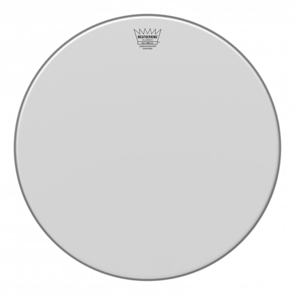 Remo 18" White Coated Ambassador Classic Fit Tom Drumhead
