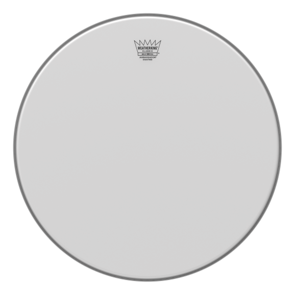 Remo 18" White Coated Classic Fit Ambassador Bass Drumhead