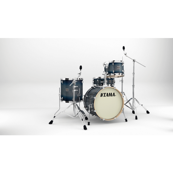 The The TAMA Superstar Classic Neo-Mod 3-piece shell pack with 22" Bass Drum - WHITE SMOKE (WSM) - with SM5W Hardware Pack Included