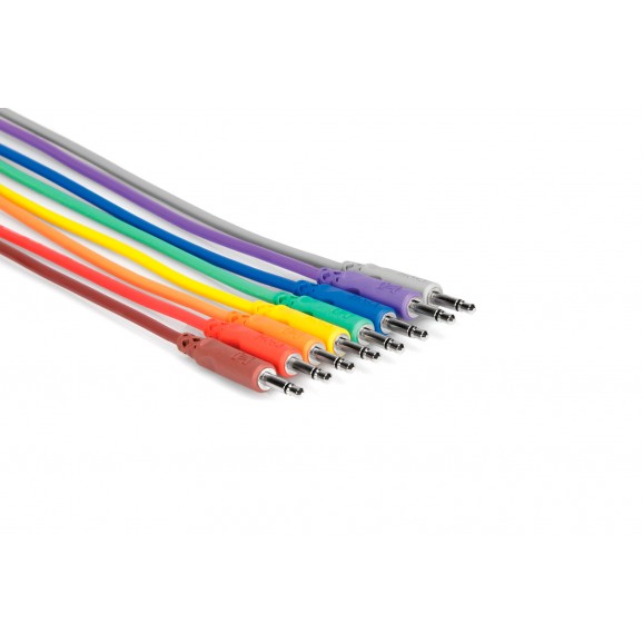 Hosa - CMM-830 - Unbalanced Patch Cables, 3.5 mm TS to Same, 1 ft