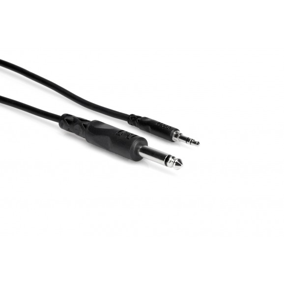 Hosa - CMP-103 - Mono Interconnect, 1/4 in TS to 3.5 mm TRS, 3 ft