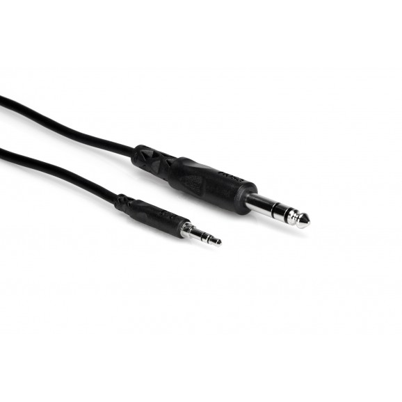 Hosa - CMS-110 - Stereo Interconnect, 3.5 mm TRS to 1/4 in TRS, 10 ft