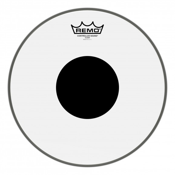 Remo 12" Clear CS Controlled Sound Black Dot Drumhead