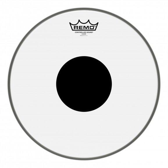 Remo 13" Clear CS Controlled Sound Black Dot Drumhead