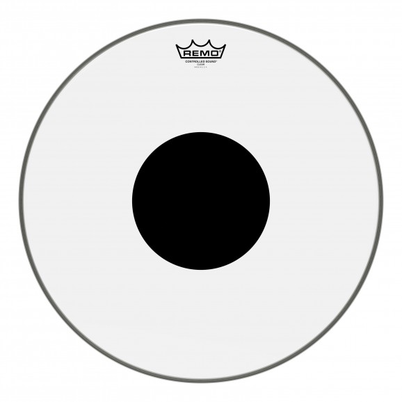 Remo 18" Clear CS Controlled Sound Black Dot Tom Drumhead