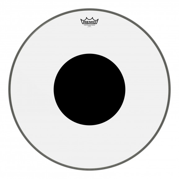 Remo 22" CS Clear Black Dot™ Controlled Sound Bass Drumhead