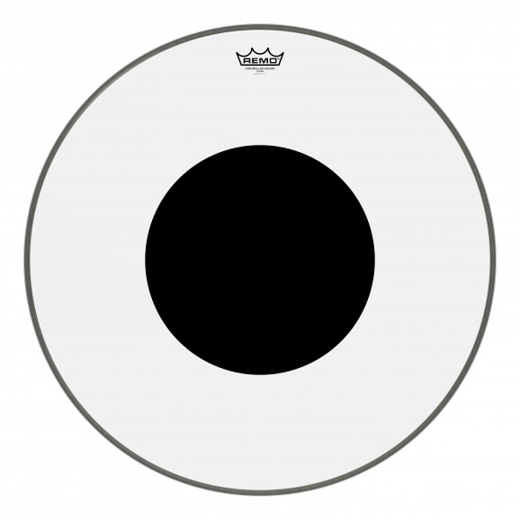 Remo 26" CS Clear Black Dot™ Controlled Sound Bass Drumhead
