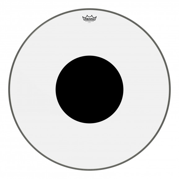 Remo 28" CS Clear Black Dot™ Controlled Sound Bass Drumhead