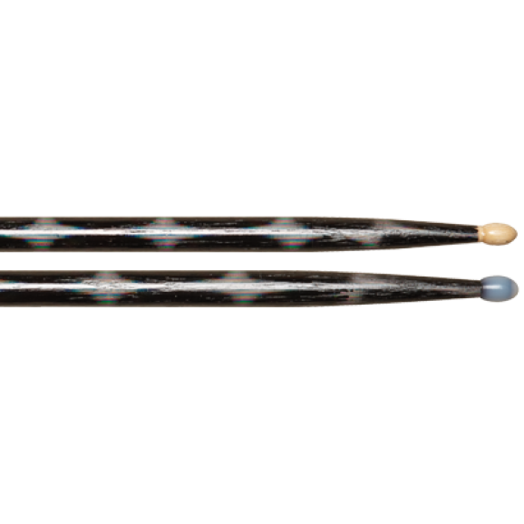 Vater 5A Black Optic Colour Wrap Wood Tip Drum Sticks