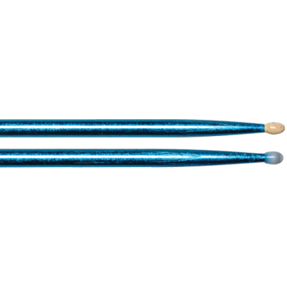 Vater 5AN Blue Sparkle Colour Wrap Nylon Tip Drum Sticks