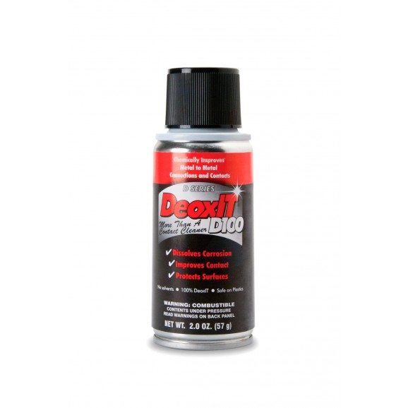 Hosa - D100S-2 - CAIG DeoxIT Contact Cleaner, 100% Spray, 2 oz