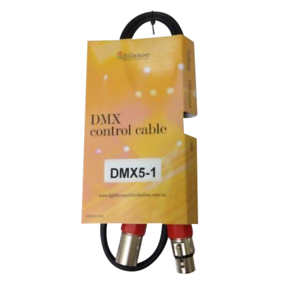 Australian Monitor DMX5-1 - DMX 5 pin XLR-XLR cable 1 meter.