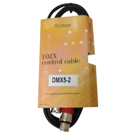 Australian Monitor DMX5-2 - DMX 5 pin XLR-XLR cable 2 meter.