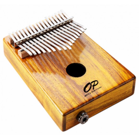 Opus Percussion 17 Key Koa Wood Kalimba with Pickup in Natural