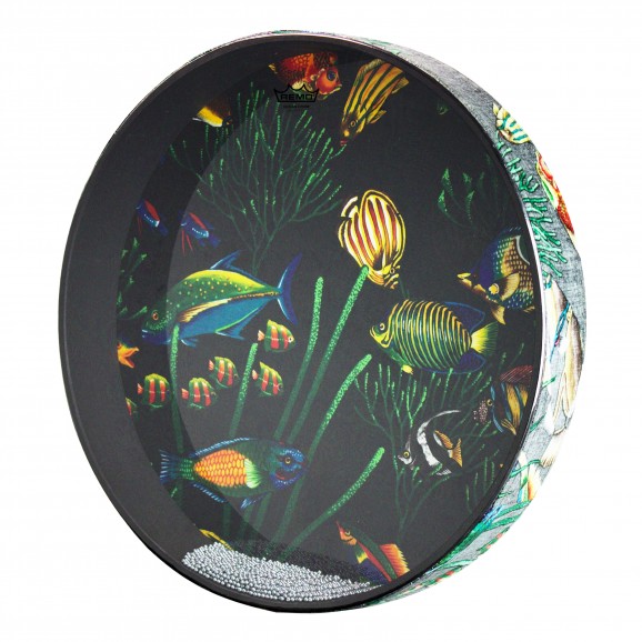 Remo 16" Ocean Drum with Fish Graphic