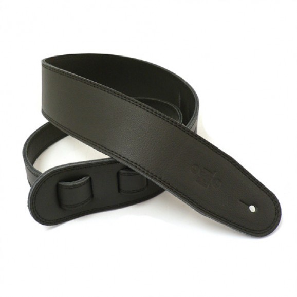 DSL Straps - GLG25-BLACK 2.5" Triple Garment Black/Black Guitar Strap