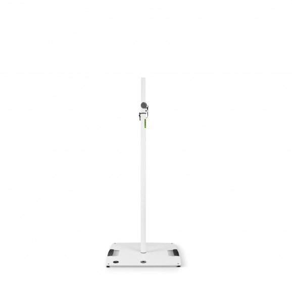 Gravity LS431W White Lighting Stand With Square Steel Base & Off Centre Mounting Option