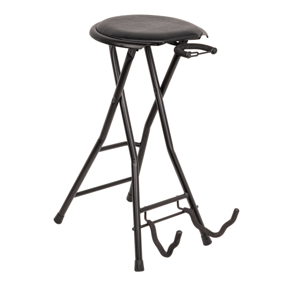 Xtreme GS811 - Guitarist Performer Stool with Guitar Stand.