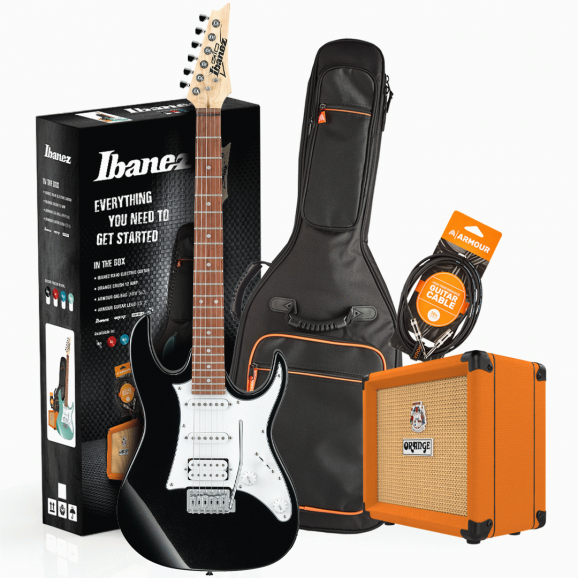 Ibanez RX40BKN Electric Guitar Pack with Orange Crush 12 Amplifier, Armour Gig Bag and Lead