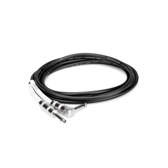 Hosa - GTR-215R - Guitar Cable, Hosa Straight to Right-angle, 15 ft