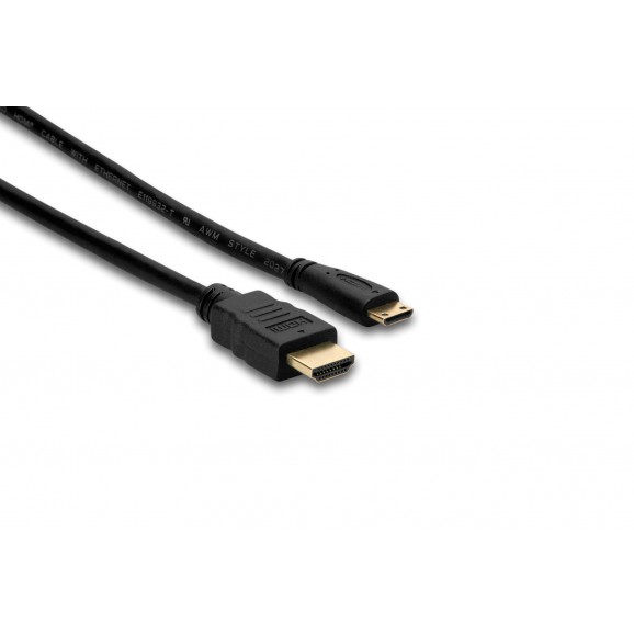 Hosa - HDMC-410 - High Speed HDMI Cable with Ethernet, HDMI to HDMI Mini, 10 ft
