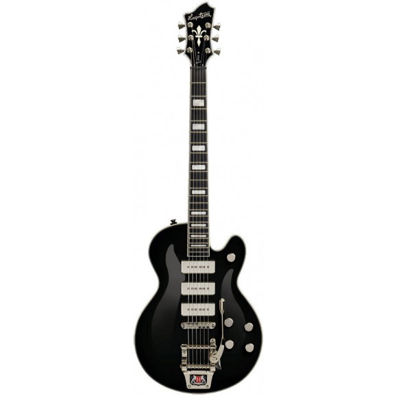 Hagstrom Tremar Super Swede P90 Guitar in Black Gloss