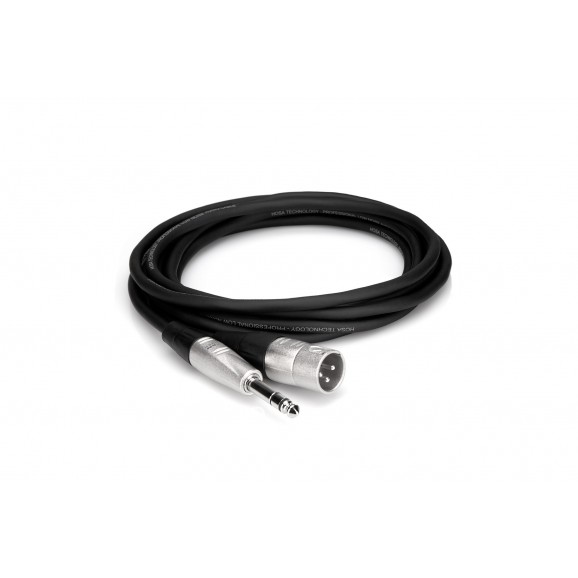 Hosa - HSX-015 - Pro Balanced Interconnect, REAN 1/4 in TRS to XLR3M, 15 ft