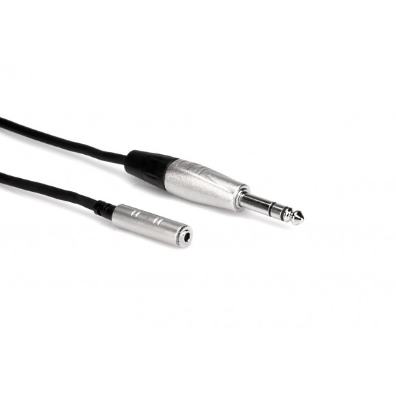 Hosa - HXMS-005 - Pro Headphone Adaptor Cable, REAN 3.5 mm TRS to 1/4 in TRS, 5 ft
