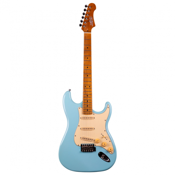 Jet JS-300 Electric Guitar with Roasted Maple Neck in Blue