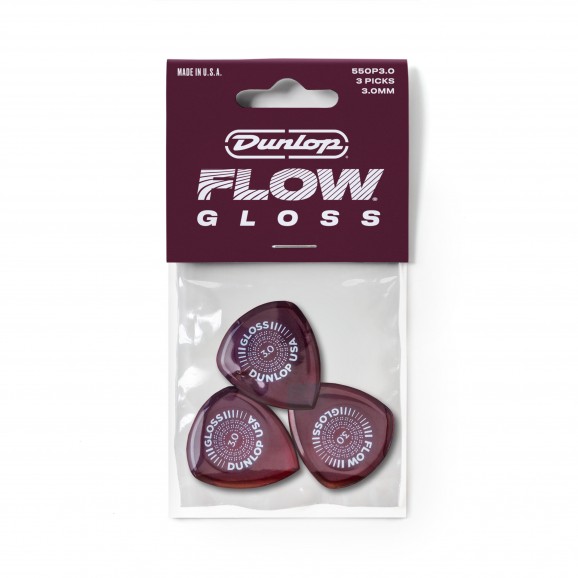 Dunlop JPFG30 - Flow Gloss Pick. 3.0mm.