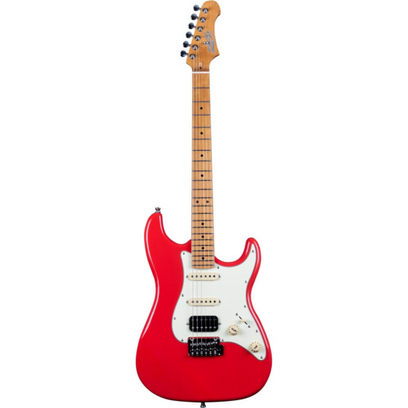 Jet JS-400 HSS Electric Guitar with Maple Fretboard – Coral Red