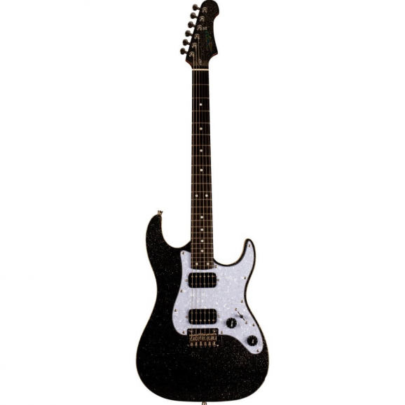 Jet JS-500 HH Electric Guitar with Ebony Fretboard – Black Sparkle