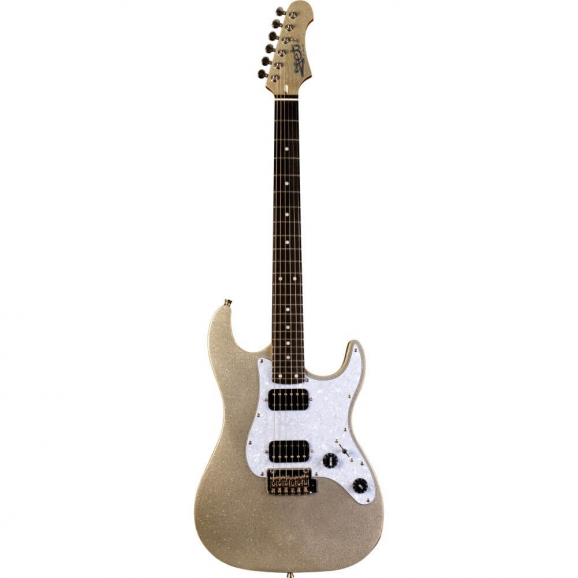 Jet JS-500 HH Electric Guitar with Ebony Fretboard – Silver Sparkle
