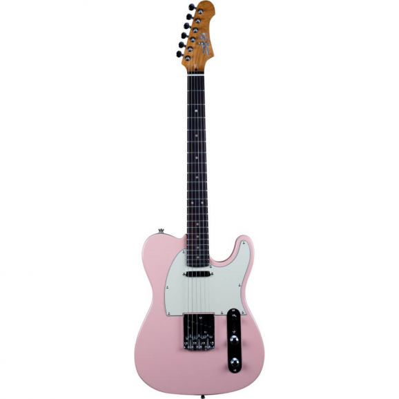 Jet JT-300 Electric Guitar with Rosewood Fretboard – Shell Pink
