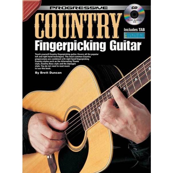 Progressive Country Fingerpicking Guitar Book/CD