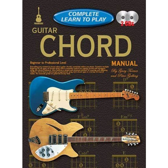 Progressive Complete Learn To Play Guitar Chord Manual Book/CD(2)