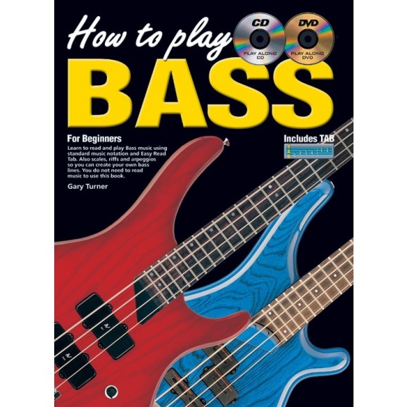 How To Play Bass for Beginners Book/CD/DVD