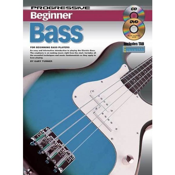 Progressive Beginner Bass  Book/CD/DVD
