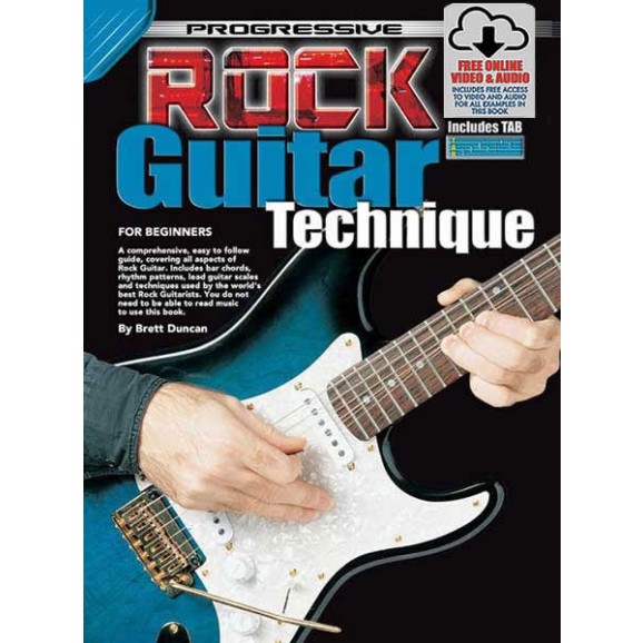 Progressive Rock Guitar Technique Book/Online Video & Audio