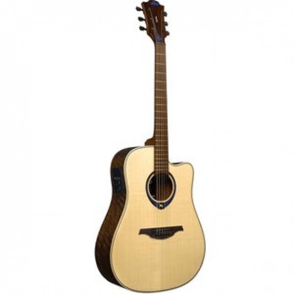 Lag Tramontane Hyvibe 20 THV20DCE Acoustic Guitar Dreadnought Solid Engelmann Top w/ Pickup & Hardcase
