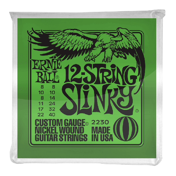 Ernie Ball - Slinky 12-String Nickel Wound Electric Guitar Strings 8-40 Gauge