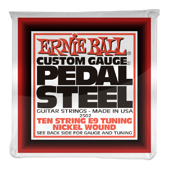 Ernie Ball - Pedal Steel 10-String E9 Tuning Nickel Wound Electric Guitar Strings 13-38 Gauge