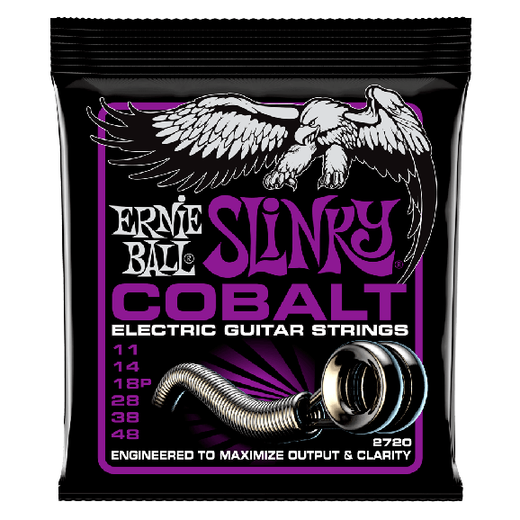 Ernie Ball - Power Slinky Cobalt Electric Guitar Strings 11-48 Gauge