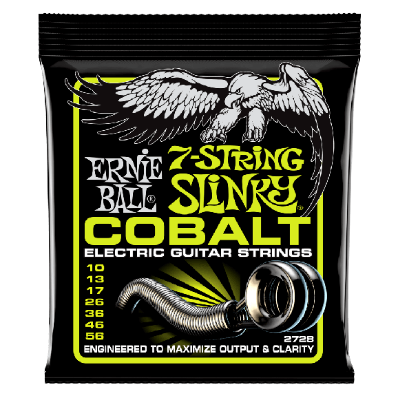 Ernie Ball - Regular Slinky 7-String Cobalt Electric Guitar Strings 10-56 Gauge