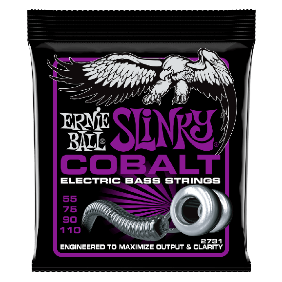 Ernie Ball - Power Slinky Cobalt Electric Bass Strings 55-110 Gauge