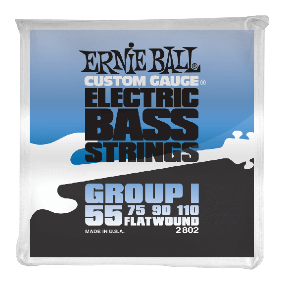Ernie Ball - Flatwound Group I Electric Bass Strings 55-110 Gauge