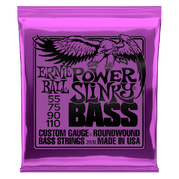 Ernie Ball - Power Slinky Nickel Wound Electric Bass Strings 55-110 Gauge