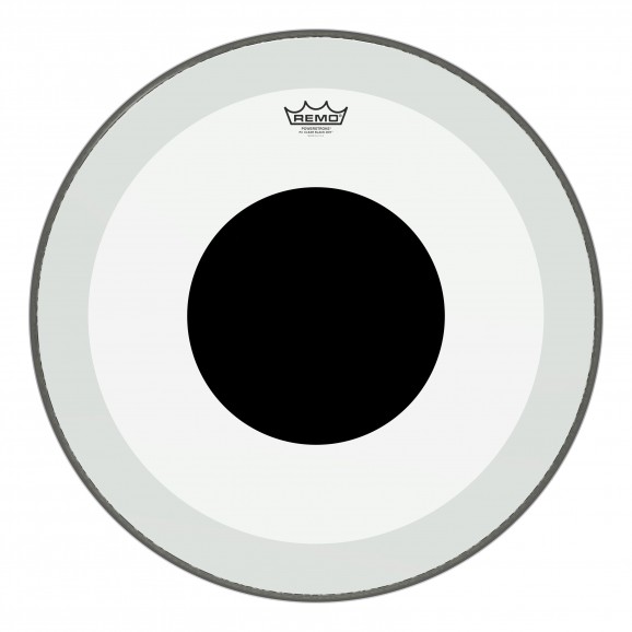 Remo 22" CS Clear Black Dot Powerstroke 3 P3  Bass Drumhead